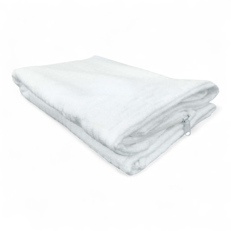 Federa Sottofedera con Cerniera 50x120 – Misura Francese per Guanciale 1 Piazza e Mezza – Spugna Jacquard Made in Italy